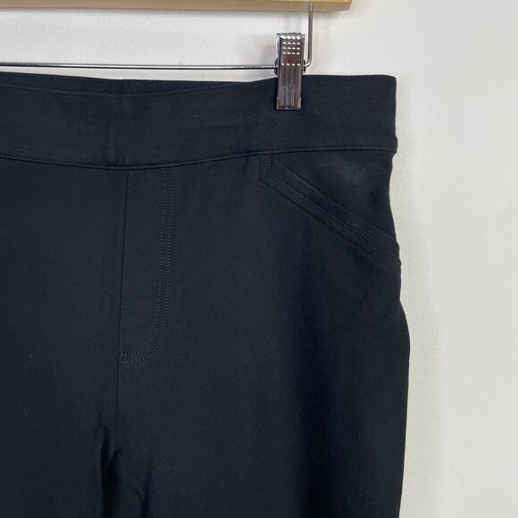 Spanx The Perfect Back Seam Black Skinny Pants Ankle Ponte Knit LP Large Petite - Picture 7 of 15